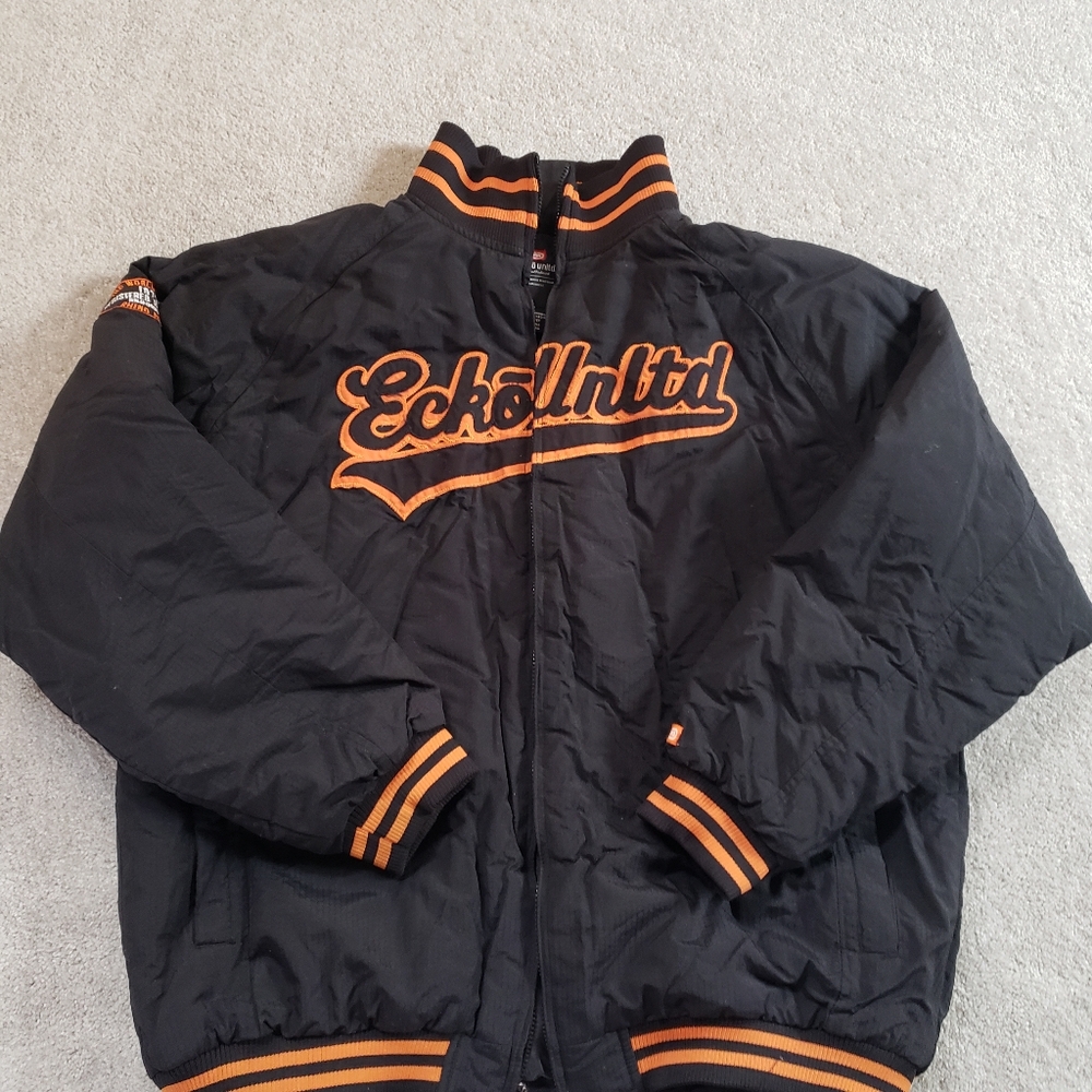 Vintage Ecko Unlimited Varsity Puffer Jacket 3XL